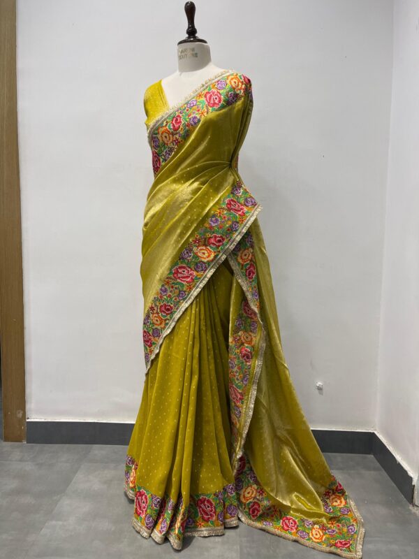 Vibrant yellow tissue