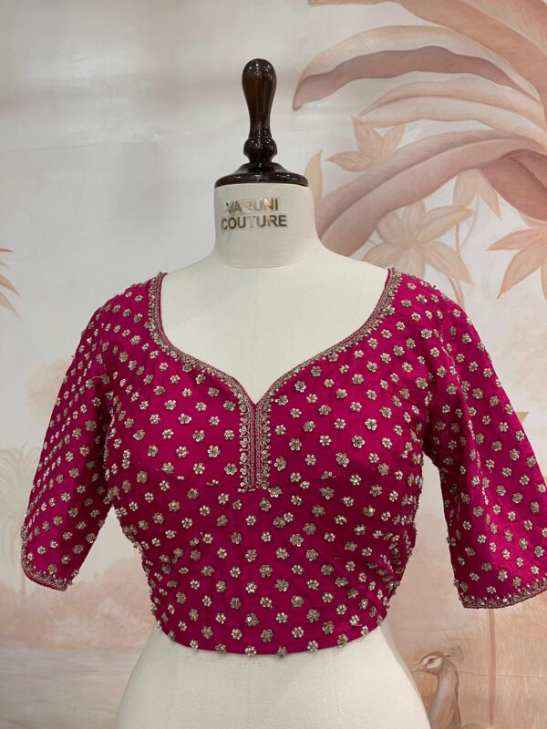 magenta pink blouse