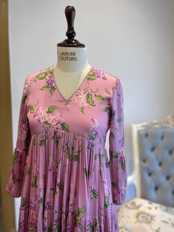 Lavender Pink Floral Tunic