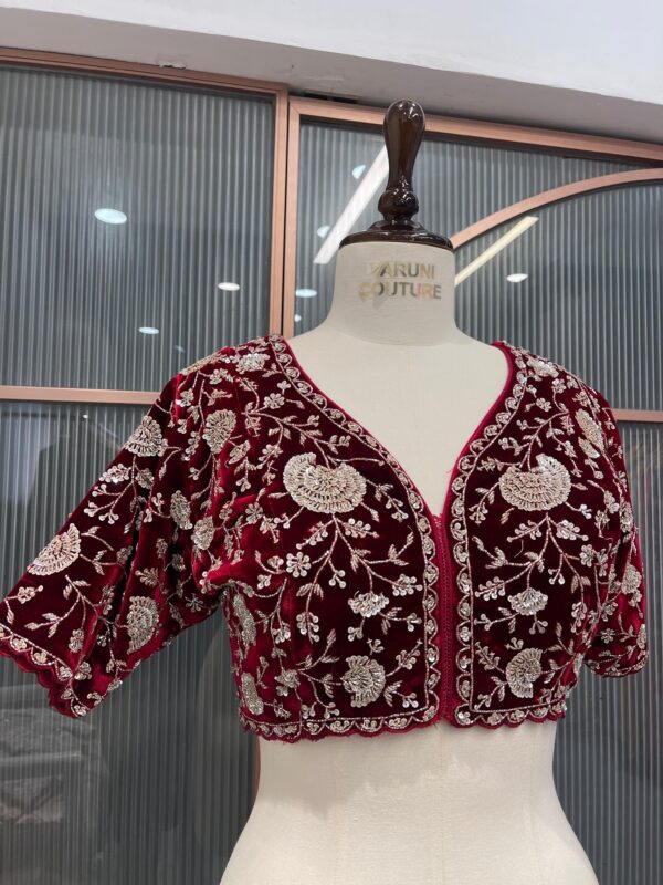 maroon candy blouse