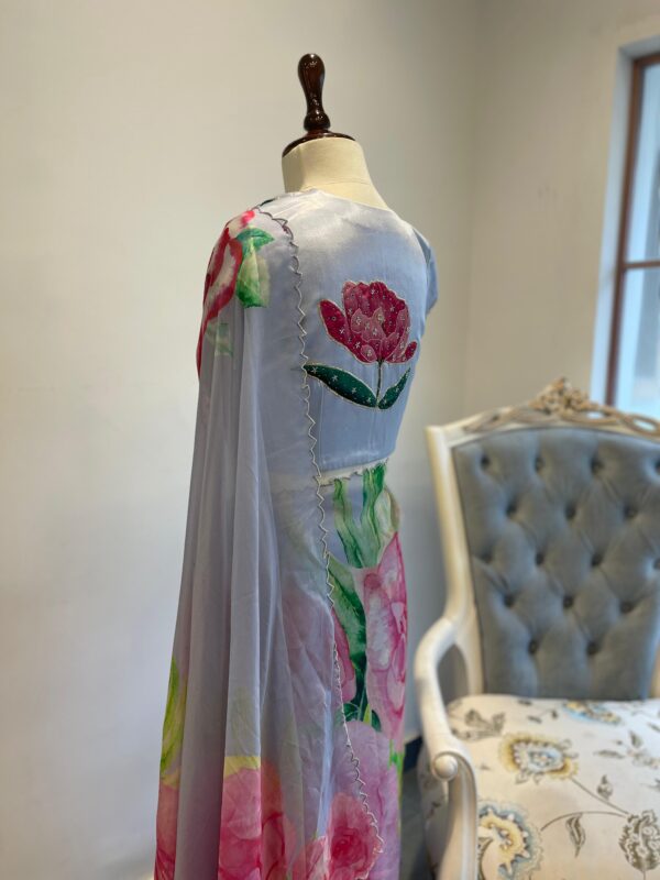 Lavender Grey Floral