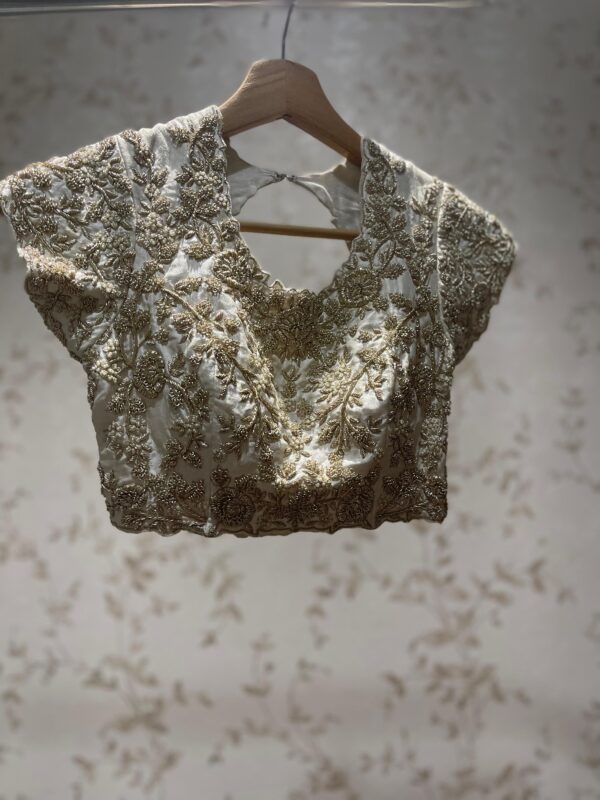 ivory gold blouse