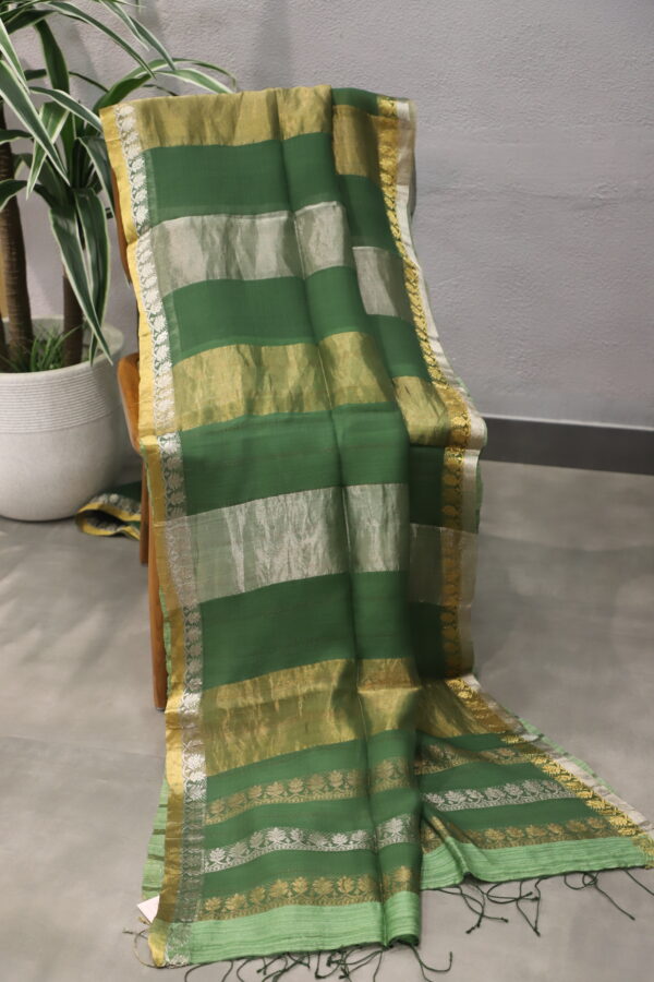 green stripes chendhri tissue