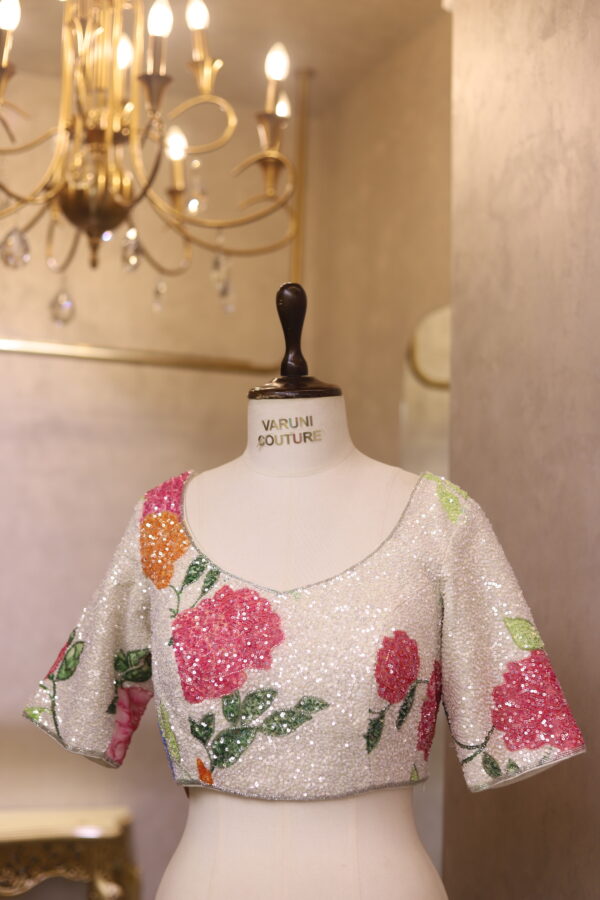 PRINTED SEQUENCE BLOUSE